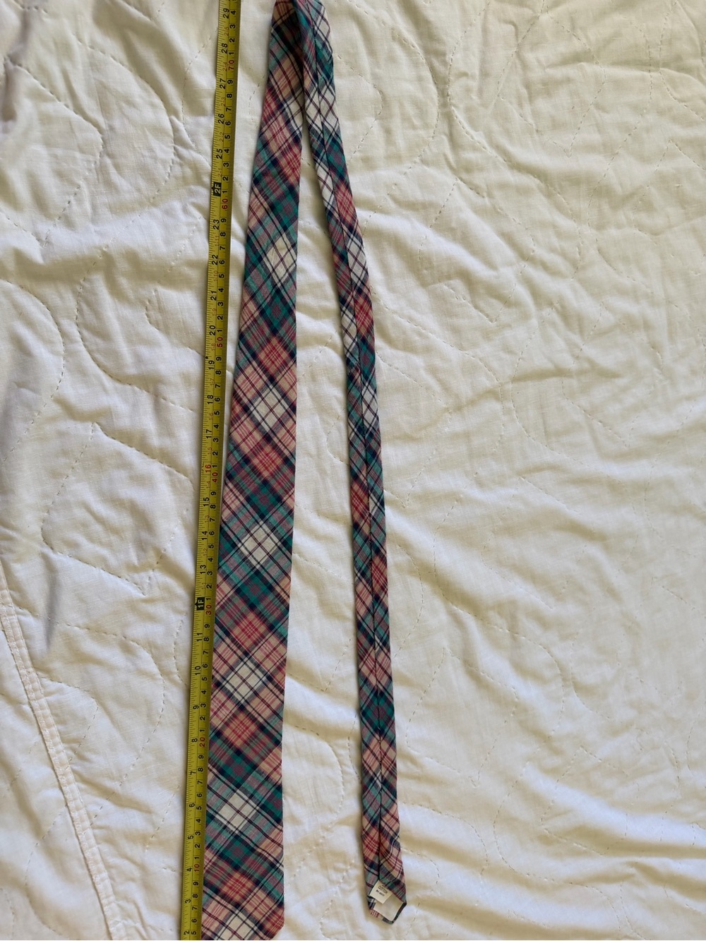 Plaid Regular Tie Set in Green & Red